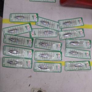 lot 298 image: Lot of (15) Fishing Lures NASCAR Themed (in original packaging)