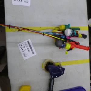 lot 326 image: Lot of (7) Childrens Fishing Rods with Reel