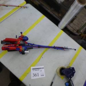 lot 361 image: Lot of (6) Childrens Fishing Rods with Reel