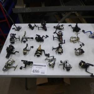 lot 486 image: Lot of (20) Fishing Reels