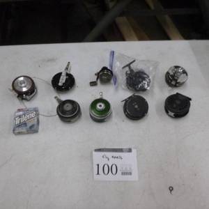 lot 100 image: Lot of (9) Fly Fishing Reels