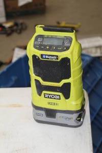 lot 95 image: Ryobi 18V Cordless Portable AMFM Stereo
