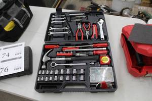 lot 75 image: Home Repair Tool Set  with Plastic Case