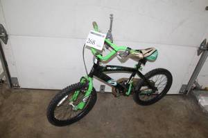 lot 268 image: Surge Boys 14 Trail Bike with 12 Lime GreenBlack Frame