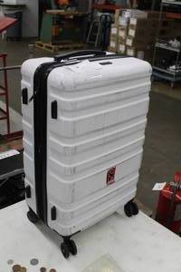 lot 47 image: Chrome Cal Pak Hard-Side Rolling Suitcase