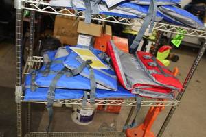 lot 131 image: Lot of (4) Rise Aquatics Life Jackets
