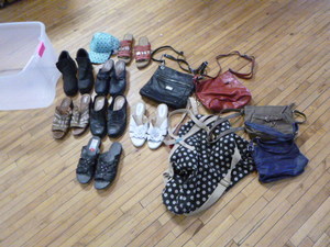 lot 95 image: Purses and Shoes