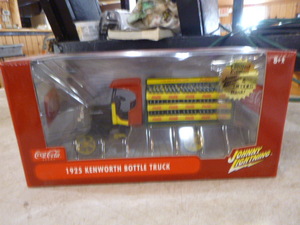 lot 64 image: Johnny Lightning & Ertl Coca-Cola 1925 Kenworth Bottle Truck Bank