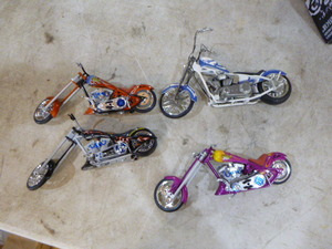 lot 81 image: 3 Boley Die-Cast Motorcycles and Joy Ride