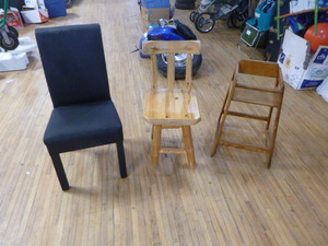 lot 132 image: 2 Chairs and High Chair