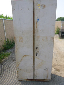 lot 137 image: 2 Door Metal Supply Cabinet