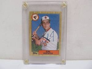 1987 Topps Cal Ripken - Autograph