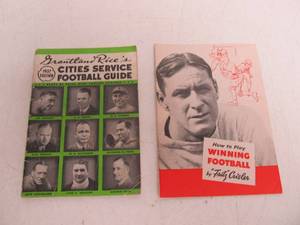 1930s Cities Service Football Guide &amp 1940s Fritz Crisler Booklet