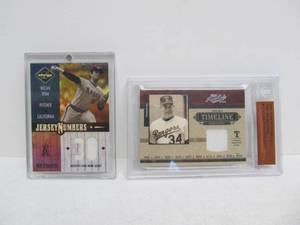 2 Nolan Ryan Authentic Jersey Cards
