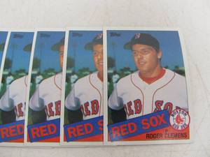 Lot of 11 Topps 1985 Roger Clemens Rookie Cards - Pack Fresh