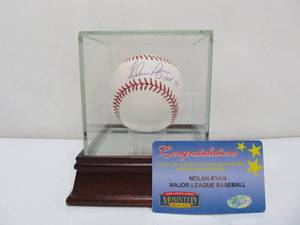 Authentic Nolan Ryan Hall of Fame Autographed Baseball wCOA