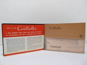 Vintage 1950s Era Company Checkbook for The Chattanooga Baseball Company