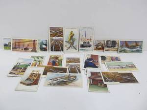Lot of 25 Wills Cigarette Cards - Railway Equipment &amp Famous Inventors