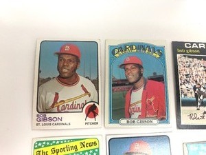 Group of BOB GIBSON Baseball Cards