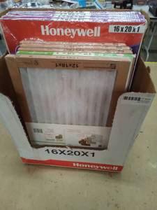 lot 104 image: honeywell furnace filters 16x20x1, 12x18x1