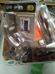 lot 172 image: nickel storm door hardware