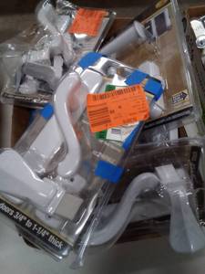 lot 173 image: white storm door hardware