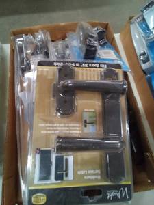 lot 175 image: black storm door hardware