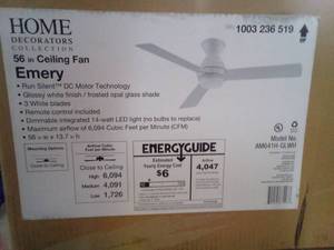 lot 230 image: Home decorations 56 ceiling fan
