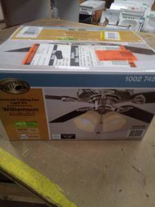 lot 245 image: Hampton bay ceiling fan light kit