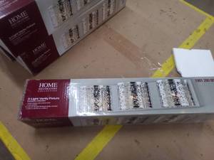 lot 252 image: home decoration 3 light vanity fixture