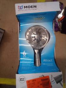 lot 265 image: Moen 6 setting magnetix shower head