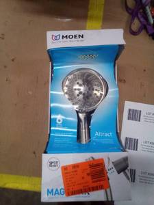 lot 268 image: Moen 6 setting magnetix shower head