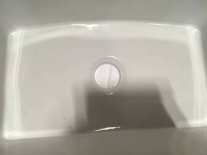 White Fireclay 30 in. Single Bowl Farmhouse Apron Kitchen Sink by Boyel Living (good condition) review pictures