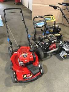 Mix Lot of Lawn Tools such as (lawn mower, pressure washers, Cultivators) used for PARTS