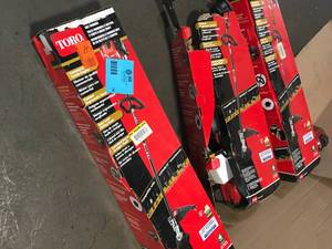 Lot of 3 (2-Cycle 25.4cc Attachment Capable Straight Shaft Gas String Trimmer by Toro (Customer returns ) not checked review pictures