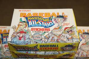 1988 Leaf Baseball Awesome All Stars Unopened Box Lot  8 Boxes wPoster