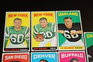 1965 Topps Football Card Lot  7 Cards
