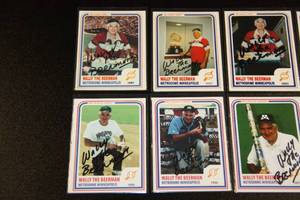 Wally The Beerman Autograph Card Lot  7 Different Cards