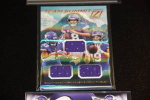 2020 Zenith Team Summit Triple Relic Kirk Cousins Dalvin Cooks Adam Thielen 650