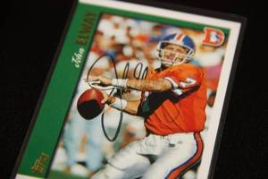 1997 Topps John Elway In Person TTM Autograph