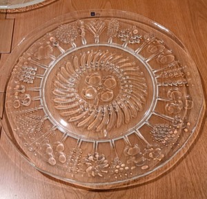 Decorative Glass Serving Plates
