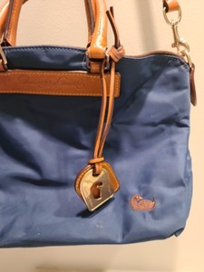 Dooney and Bourke Blue Canvas Purse