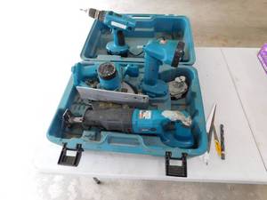 4 Piece Makita Tool Set&nbsp W Charger Included In Carrying Case