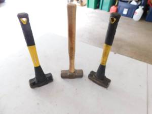Three Sledge Hammers