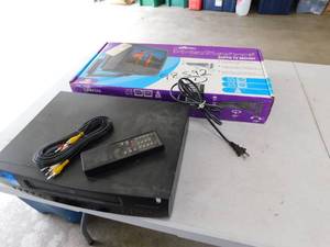 GE 4 Head VCR And Wallarm TV Mount