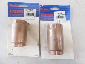 Two Flotec Accessory Brass Check Valves