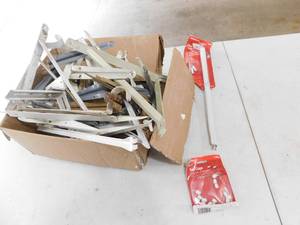 Box Of Shelf Brackets---Closet MAID End Caps--#1016---Closet MAID Shelf Brackets--#6606