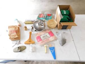 A Lot Full Of Painting Items--Can Coozies--Outdoor Thermometer--Nails & Screws