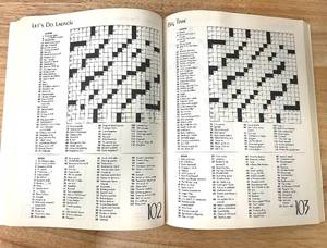 Lot of 2 Large Crossword Puzzle Books