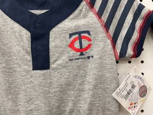 Lot of 2 Toddler Girls Minnesota Twins Rompers
